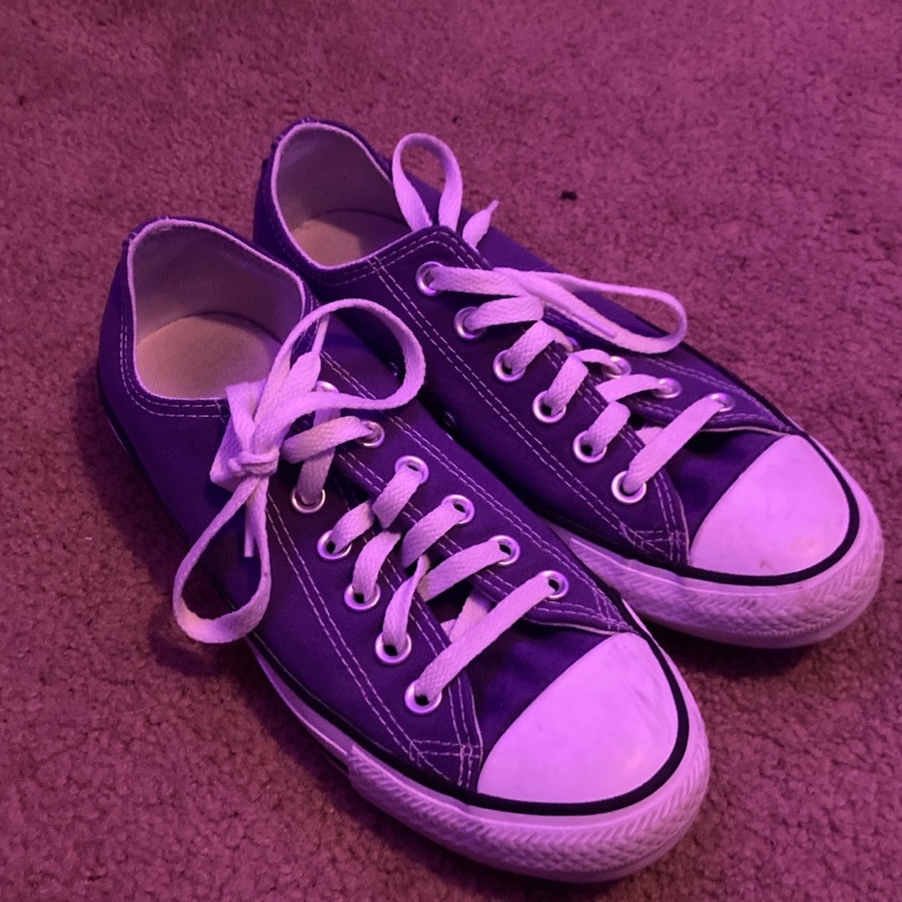 Converse Low Tops Purple Size 7 US Womens